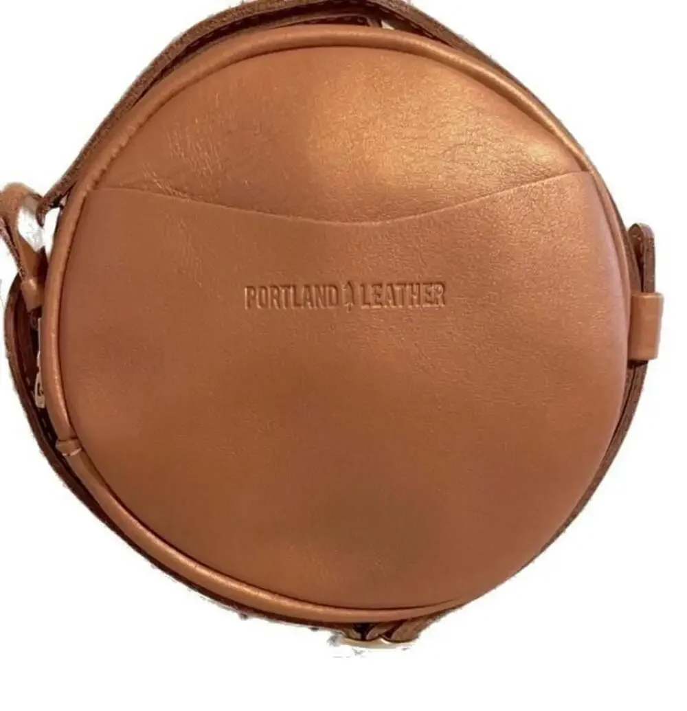 Portland Leather Goods Havana Small Circle Crossbody Bag